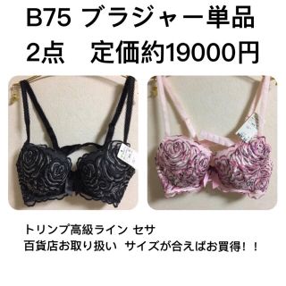 トリンプ(Triumph)の新品B75 トリンプ高級ライン セサ 百貨店お取り扱い ブラジャー2点セット(ブラ)