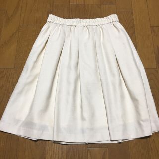 asty様専用 ノート&ひざ丈 リネン風ベージュ 光沢ふんわりスカート(ひざ丈スカート)