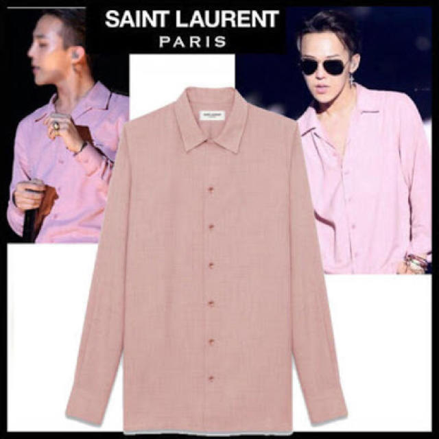 Saint Laurent - 【14ss】saint laurent オープンカラーシャツ