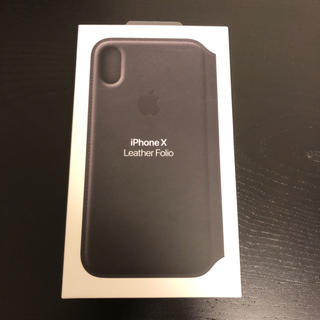 アップル(Apple)のApple 純正 レザーフォリオ leather folio(iPhoneケース)
