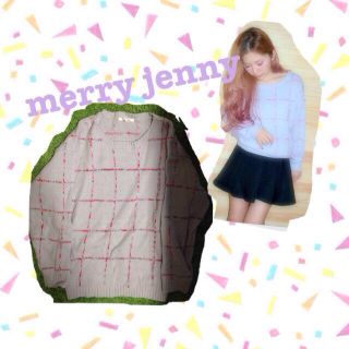 メリージェニー(merry jenny)のフラッグヤーンニットTOPS(ニット/セーター)