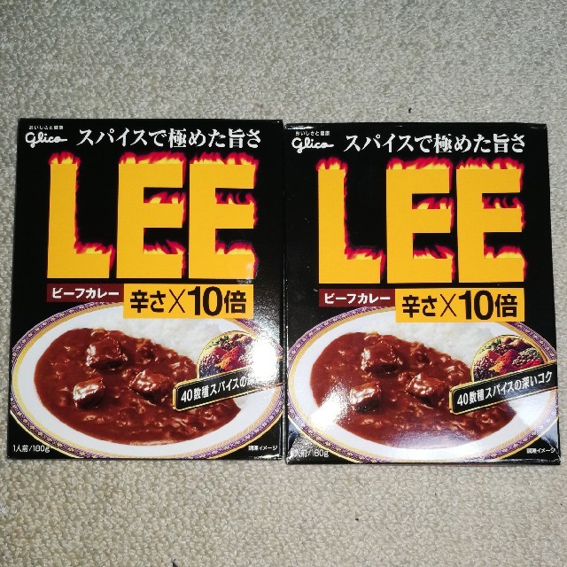 LEE　ビーフカレー　すいーつ食人's　辛さ×10倍　Lee　by　shop｜リーならラクマ　グリコ　2個セットの通販