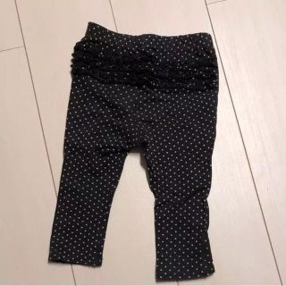 ベビーギャップ(babyGAP)のベビーギャップ おしりフリフリ レギンス 水玉 12-18m オールドネイビー(パンツ)