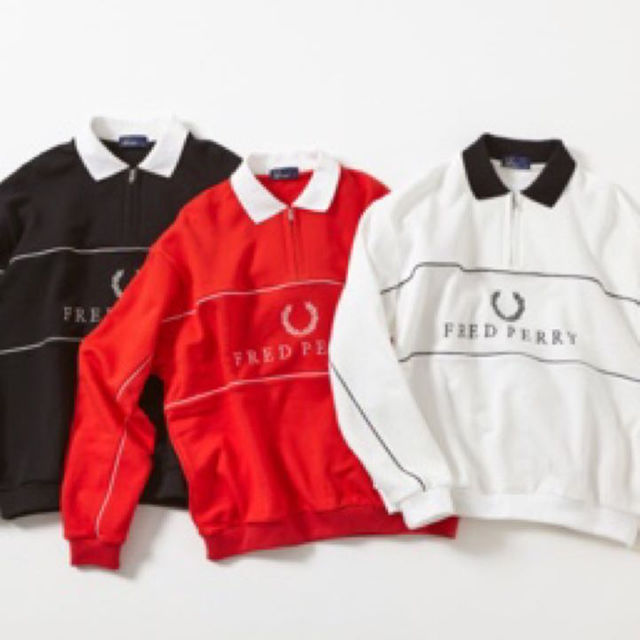 FRED PERRY(フレッドペリー)のアメリカンラグシー別注 フレッドペリー Lサイズ ホワイト メンズのトップス(スウェット)の商品写真