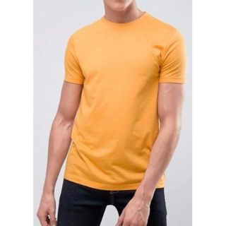 エイチアンドエム(H&M)の【新品】日本未上陸 ASOS エイソス 薄橙 Tシャツ XL (Tシャツ/カットソー(半袖/袖なし))