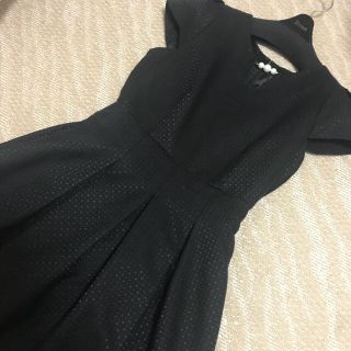 プロポーションボディドレッシング(PROPORTION BODY DRESSING)の美品♡Aライン ブラックワンピ /トッカ  ルネ アベニールエトワール好きな方(ひざ丈ワンピース)