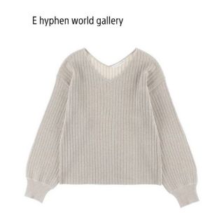 イーハイフンワールドギャラリー(E hyphen world gallery)のE hyphen world gallery★新品リブ編みトップス

(ニット/セーター)