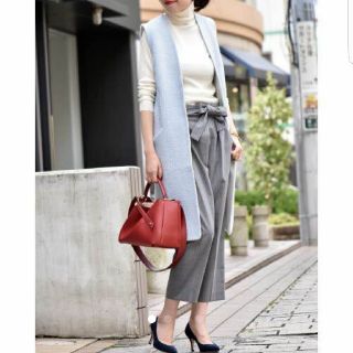 スピックアンドスパン(Spick & Span)のスピックスパン　ロングジレ　春色　ロングベスト　ZARA ウール　ジレ(ベスト/ジレ)