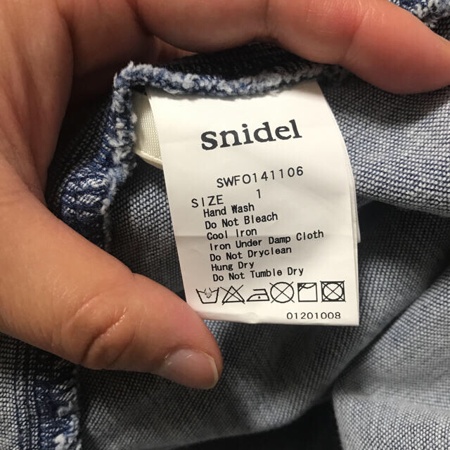 snidel♡サイドオープンデニムワンピ