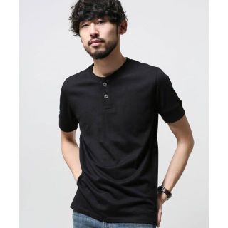 ナノユニバース(nano・universe)の完売新品送無 nano・universe ヘンリーT BK S 4,800円を(Tシャツ/カットソー(七分/長袖))