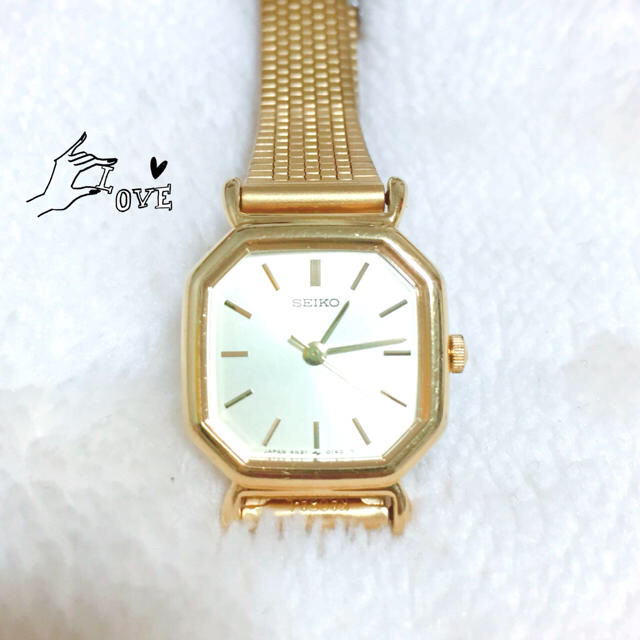 SEIKO - 【SEIKO】シンプル八角形ゴールド腕時計✩︎美品の通販 SEIKO - 【SEIKO】シンプル八角形ゴールド腕時計✩︎美品の通販