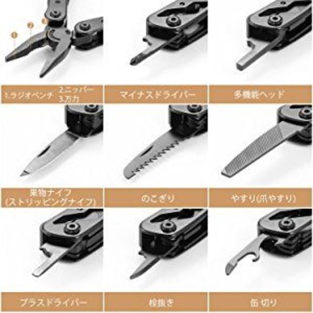 十徳ナイフ【キャンプ/アウトドア/登山/釣り/防災/多機能工具】 スポーツ/アウトドアのアウトドア(その他)の商品写真