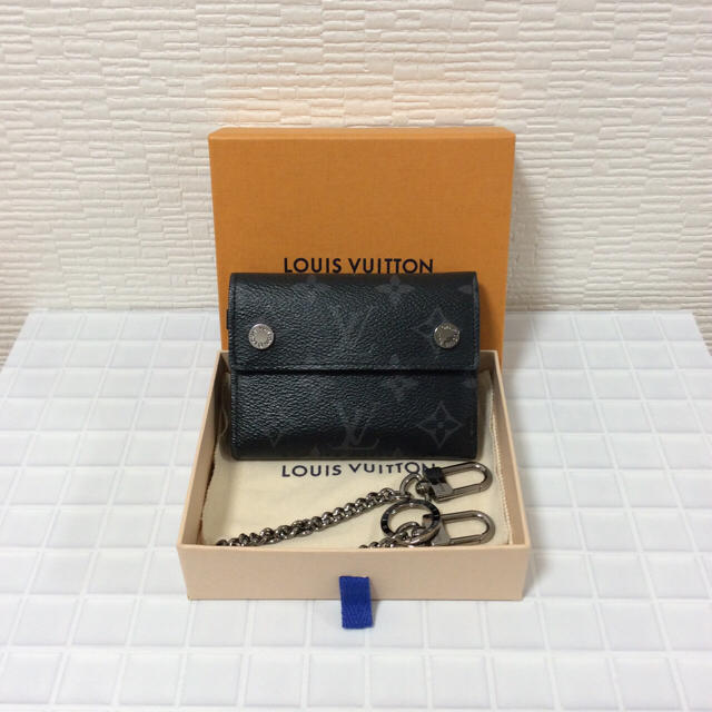 希少 未使用 LV サークル エピ コンパクト チェーン ウォレット 財布