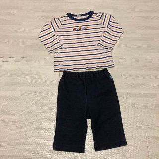 ミキハウス(mikihouse)の値下げ　ミキハウス ロンT、8分丈パンツ(パンツ)