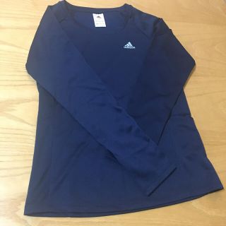 アディダス(adidas)の美品 アディダス ネイビー ロンT L(Tシャツ(長袖/七分))