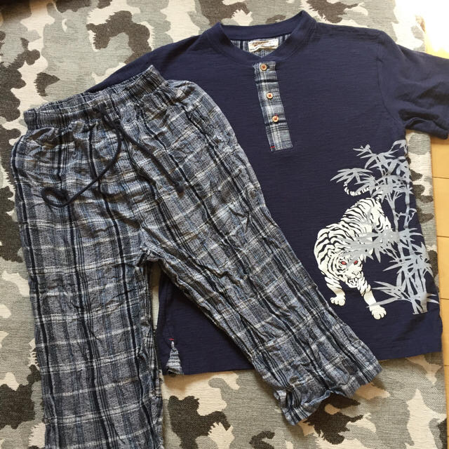 お祭りに‼︎美品 和風Tシャツ&ショートパンツセット キッズ/ベビー/マタニティのキッズ服男の子用(90cm~)(Tシャツ/カットソー)の商品写真