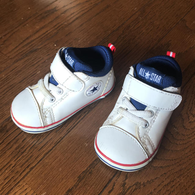 CONVERSE(コンバース)のコンバース オールスター ホワイト ★ (12.5㎝) キッズ/ベビー/マタニティのベビー靴/シューズ(~14cm)(スニーカー)の商品写真