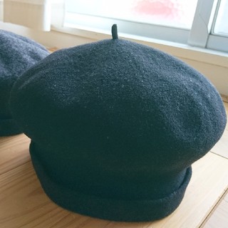 アニエスベー(agnes b.)の【値下げ】agnes b. アニエスベー ベレー帽 黒 (廃盤)(ハンチング/ベレー帽)
