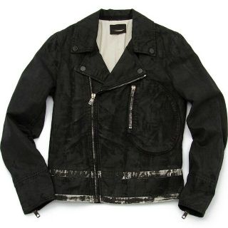 ディーゼル(DIESEL)の★ディーゼルブラックゴールド★ライダースジャケット新品サイズ４６・M70％オフ★(ライダースジャケット)