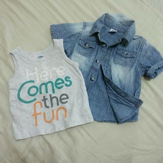 オールドネイビー(Old Navy)のhan:)様専用☆OLD NAVY TOPS SET 6-12M(シャツ/カットソー)