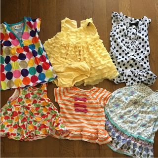 ベビーギャップ(babyGAP)の女の子 70〜80cm ワンピース5枚セット まとめ売り⑤(ワンピース)