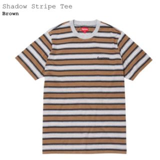 シュプリーム(Supreme)の17ss シュプリーム Shadow Stripe Tee Tシャツ S(Tシャツ/カットソー(半袖/袖なし))