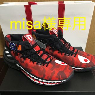 アディダス(adidas)のA Bathing Ape x Adidas Dame 4  Red Camo(スニーカー)