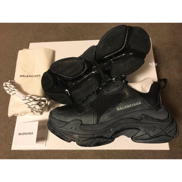 Balenciaga(バレンシアガ)の新品【Balenciaga - Triple-S】39 トリプル S ブラック メンズの靴/シューズ(スニーカー)の商品写真