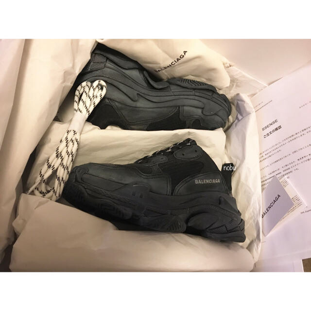 Balenciaga(バレンシアガ)の新品【Balenciaga - Triple-S】39 トリプル S ブラック メンズの靴/シューズ(スニーカー)の商品写真