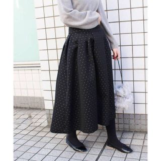 IENA - 極美品 IENA*ドットジャガードタックスカート◇の通販 by はな