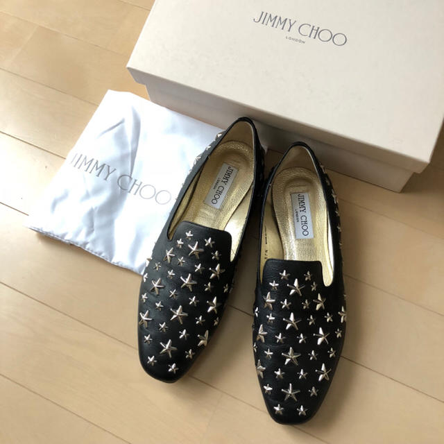 JIMMY CHOO(ジミーチュウ)の極美品⭐️定価92880円、JIMMY CHOO/ジミーチュウ フラットシューズ レディースの靴/シューズ(ローファー/革靴)の商品写真