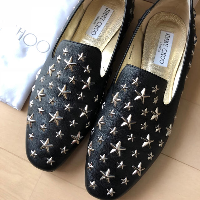 JIMMY CHOO(ジミーチュウ)の極美品⭐️定価92880円、JIMMY CHOO/ジミーチュウ フラットシューズ レディースの靴/シューズ(ローファー/革靴)の商品写真