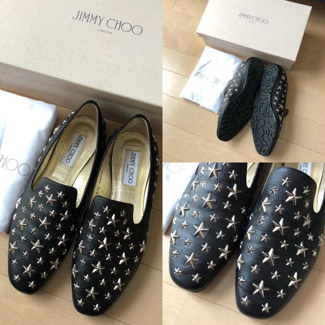 JIMMY CHOO(ジミーチュウ)の極美品⭐️定価92880円、JIMMY CHOO/ジミーチュウ フラットシューズ レディースの靴/シューズ(ローファー/革靴)の商品写真