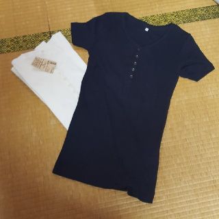 ムジルシリョウヒン(MUJI (無印良品))のヘンリーネックTシャツ(Tシャツ(半袖/袖なし))