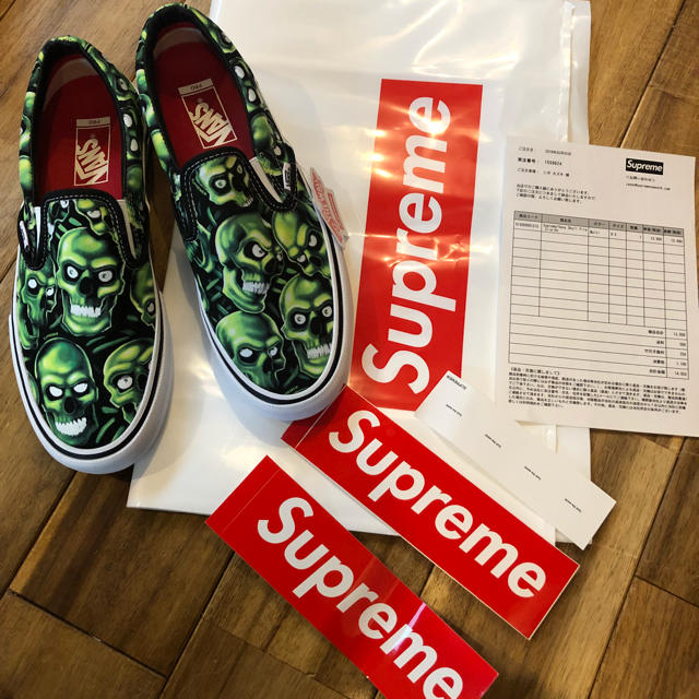 supreme VANS 限定 スニーカー シュプリーム 9.5 販売売品 メンズ ...