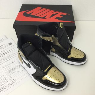 ナイキ(NIKE)のNIKE AIR JORDAN 1 エア ジョーダン 1 ゴールド 25.5cm(スニーカー)