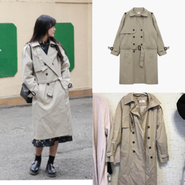 OHOTORO(オオトロ)のohotoro❤︎afternoon trench court レディースのジャケット/アウター(トレンチコート)の商品写真