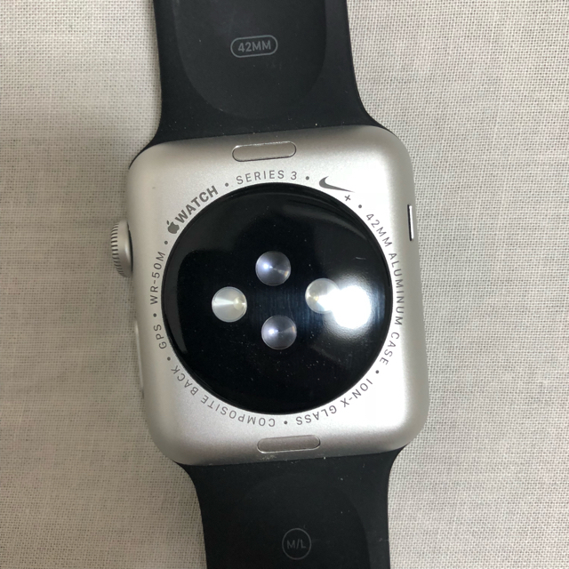 Apple Watch WR-50M 42mm series3 ラバー バンド
