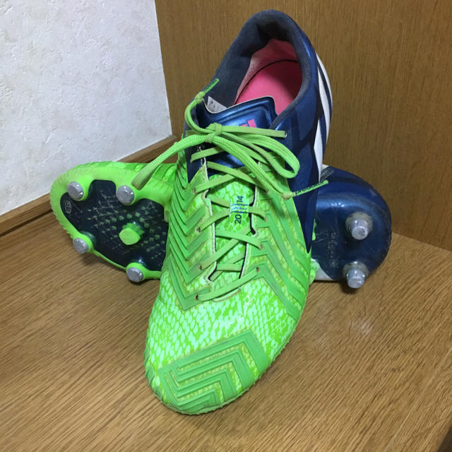 adidas(アディダス)のスパイク アディダス プレデターインスティンクトSG グリーン&ブルー 25.5 スポーツ/アウトドアのサッカー/フットサル(シューズ)の商品写真