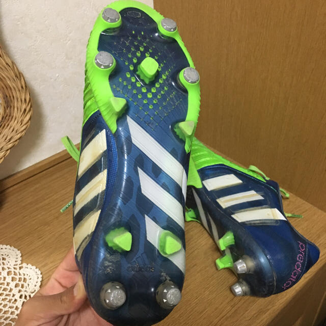 adidas(アディダス)のスパイク アディダス プレデターインスティンクトSG グリーン&ブルー 25.5 スポーツ/アウトドアのサッカー/フットサル(シューズ)の商品写真