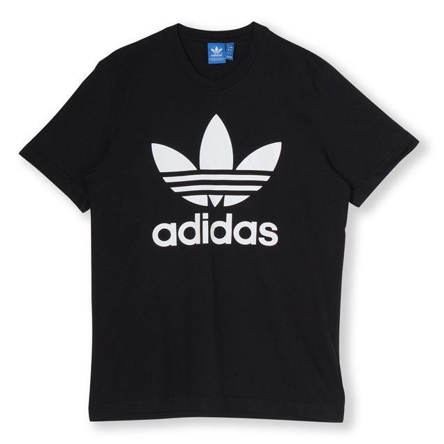 adidas(アディダス)のXO【新品/即日発送OK】adidas オリジナルス デカロゴ Tシャツ 黒/白 メンズのトップス(Tシャツ/カットソー(半袖/袖なし))の商品写真