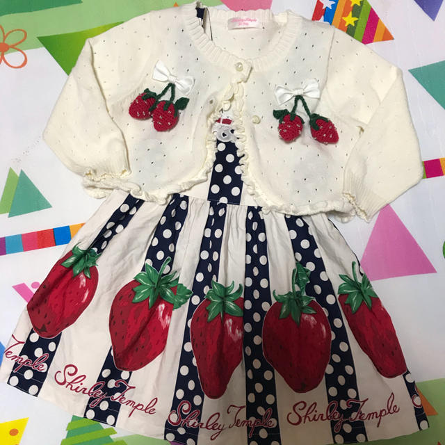 シャーリーテンプル♡いちごワンピース.カーデ90 - ruizvillandiego.com