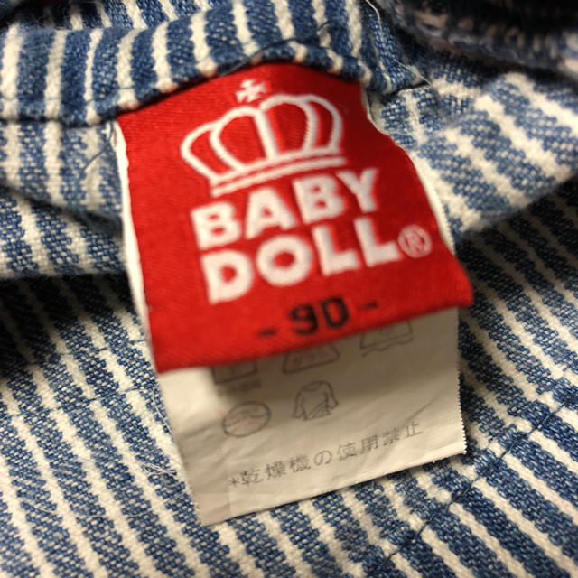 BABYDOLL(ベビードール)のBABY DOLLヒッコリー90㎝ キッズ/ベビー/マタニティのキッズ服女の子用(90cm~)(スカート)の商品写真