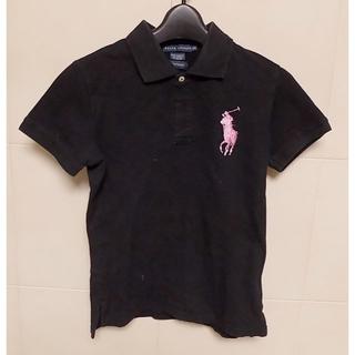 ポロラルフローレン(POLO RALPH LAUREN)のラルフローレン CUSTOM FIT　ピンクのビッグポニーー　紺　半袖ポロシャツ(シャツ/ブラウス(半袖/袖なし))