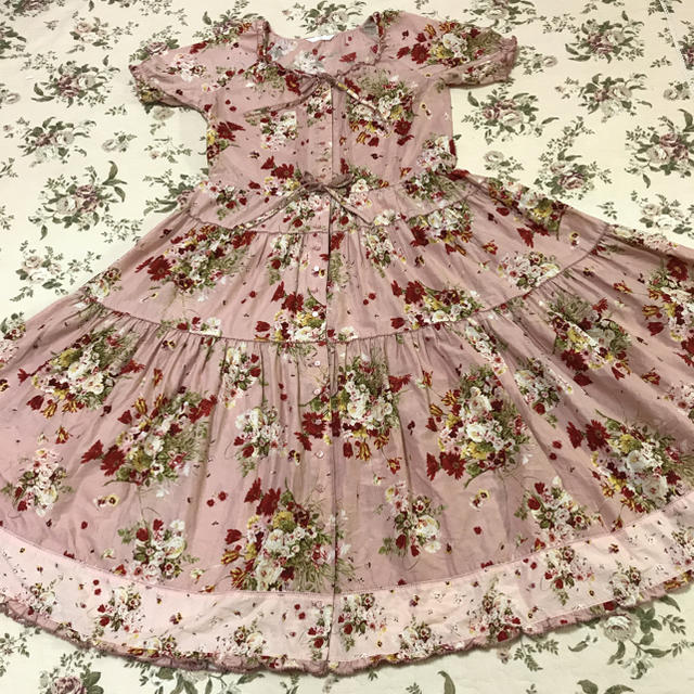 PINK HOUSE(ピンクハウス)のピンクハウス❣️豪華なブーケ💐ワンピース👗まーち様専用❣️ レディースのワンピース(ロングワンピース/マキシワンピース)の商品写真