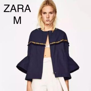 ザラ(ZARA)のMKM様専用！新品 ZARA ザラエスニック ミリタリー ノーカラー ジャケット(ミリタリージャケット)