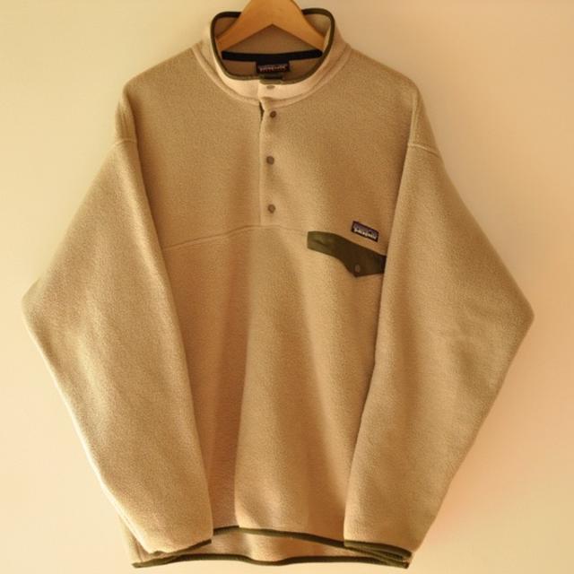 Patagonia snap-t　ベージュ　ブラウン　L スナップT