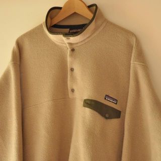 パタゴニア(patagonia)の希少美品 パタゴニア スナップT サイズL ベージュ カーキ オリーブ(ブルゾン)