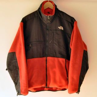 ザノースフェイス(THE NORTH FACE)の90s USA製 ノースフェイス デナリ フリース M レッド 米国仕様(ブルゾン)