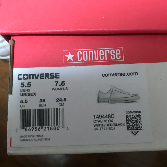 コンバース(converse) チャックテイラー ct70 ホワイト ローカット